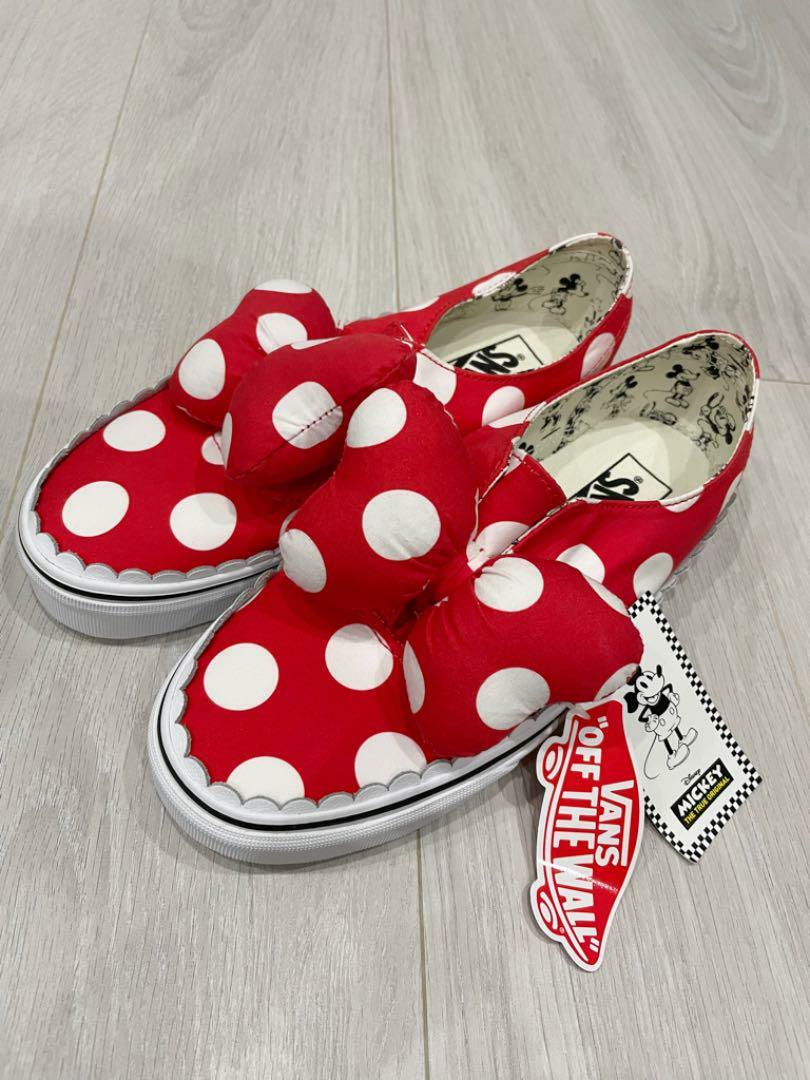 VANS x Disney Collaboration Minnie Mouse Shoes Sneakers Woman 24.5 cm RED  New: купить с доставкой из США, цена 17 816 руб - (384764735554)